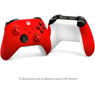 Manette Xbox rouge sans Fil Pulse Red