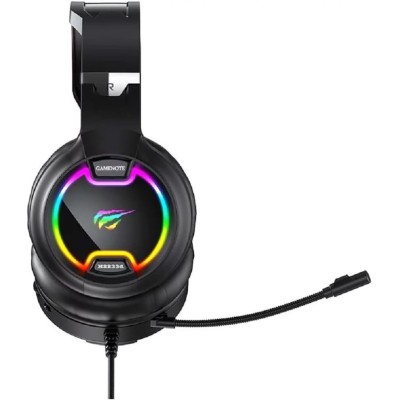 Casque gaming Havit GAMENOTE H2233D RGB noir et rouge