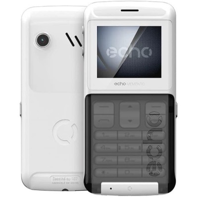 Echo Memento Dual Sim mobile Néo retro blanc 1,77 pouces Echo Memento Dual Sim mobile Néo retro blanc 1,77 pouces