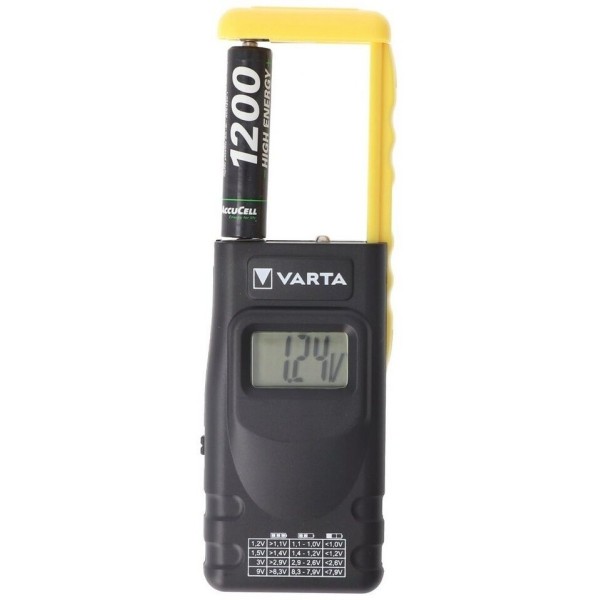 Testeur de batterie Varta LCD numérique pour blister AA, AAA C, D, 9V