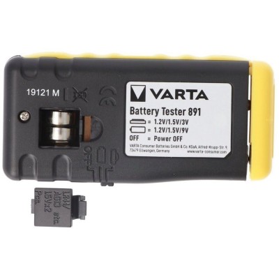 Testeur de batterie Varta LCD numérique pour blister AA, AAA C, D, 9V