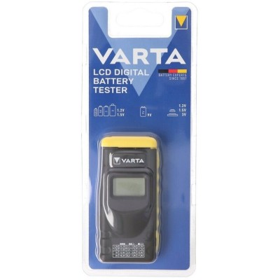 Testeur de batterie Varta LCD numérique pour blister AA, AAA C, D, 9V
