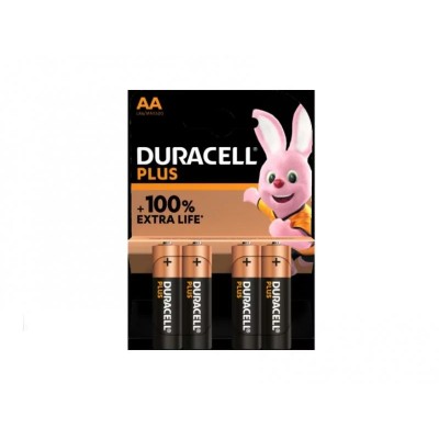 Piles Duracell Alkaline Plus Extra Life MN1500/LR06 Mignon AA (4 pièces) Piles Duracell Alkaline Plus Extra Life MN1500/LR06 Mignon AA (4 pièces)