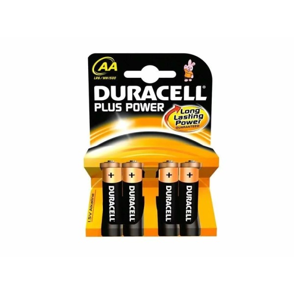 Pack de 4 piles Duracell Plus Power MN1500 – LR6 Mignon AA