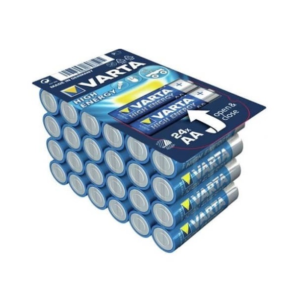 Pile Varta Alk.Mignon AA LR06 1.5V Boîte de vente au détail (24-Pack)
