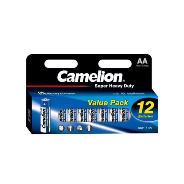 Batterie Camelion Super Heavy Duty Blue LR6 Mignon AA (12 pièces)