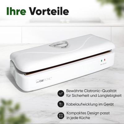 Scelleuse pour sachets Clatronic blanche Scelleuse pour sachets Clatronic blanche
