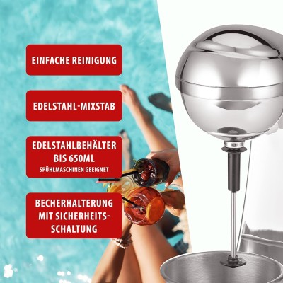 Emulsionneur mousseur de lait Clatronic 2 en 1 chromé Emulsionneur mousseur de lait Clatronic 2 en 1 chromé
