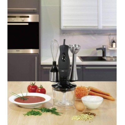 Robot Clatronic inox 200 Watt 3 en 1 hacchoir-mixeur-batteur Robot Clatronic inox 200 Watt 3 en 1 hacchoir-mixeur-batteur
