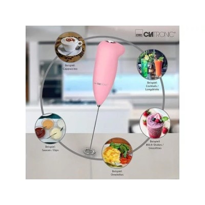 Fouet électrique pour mousse de lait Clatronic MS 3089 Rose Fouet électrique pour mousse de lait Clatronic MS 3089 Rose