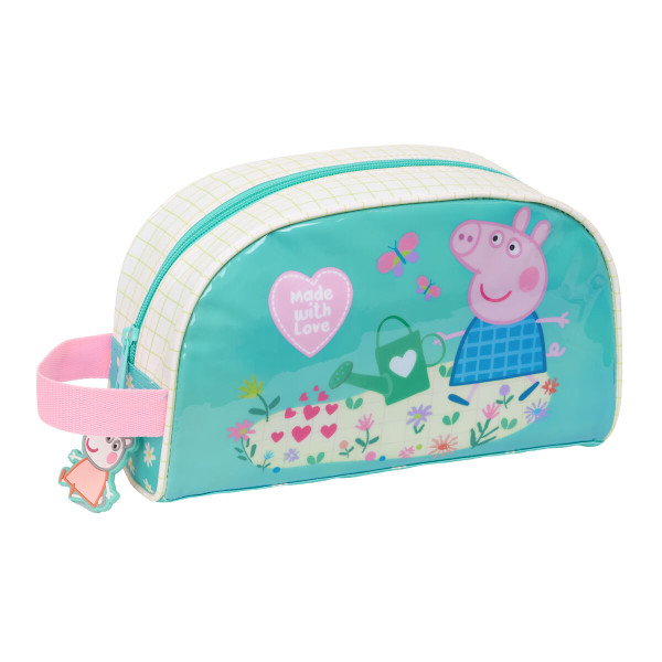 Nécessaire de Voyage Peppa Pig Pretty flowers Jaune Menthe 26 x 16 x 9 cm