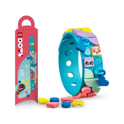 LEGO 41801 Dots Le Bracelet Mes Animaux de Compagnie, Kit de Création de Bijoux