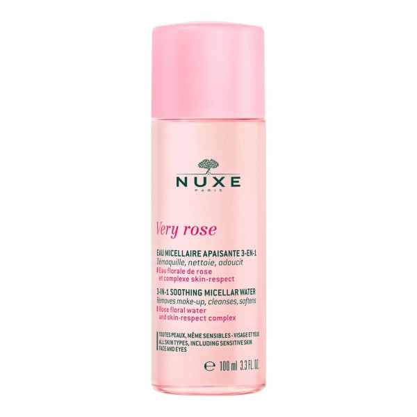 Eau Micellaire Apaisante 3-en-1 Nuxe Very Rose 100 ml