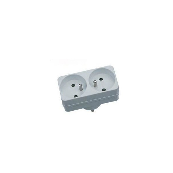 Biplite - GAO - 2x16A - Blanche, conforme NF