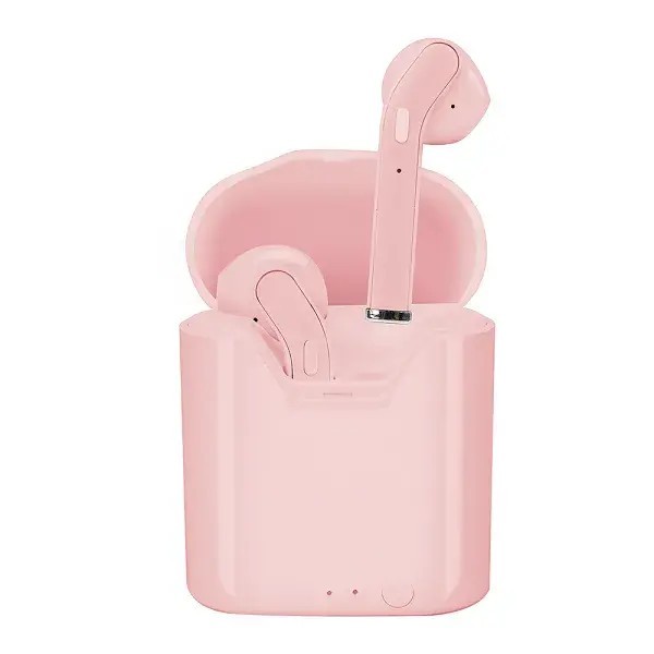 Ecouteurs Bluetooth Color Sound Pink avec Dock de Charge